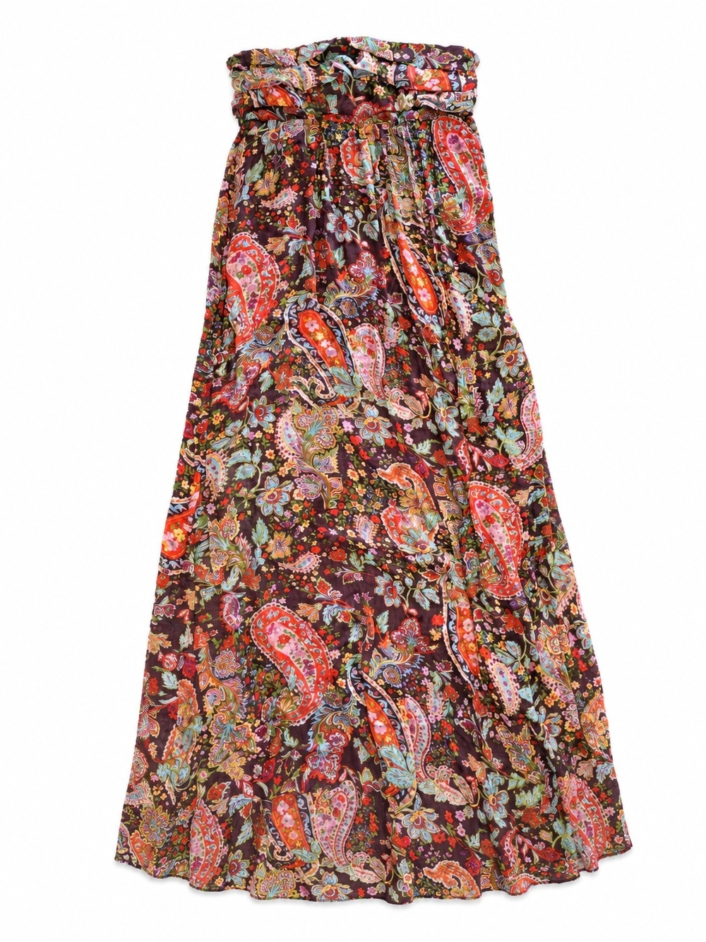 2B bebe Boho Paisley Maxi Tube Top Dress